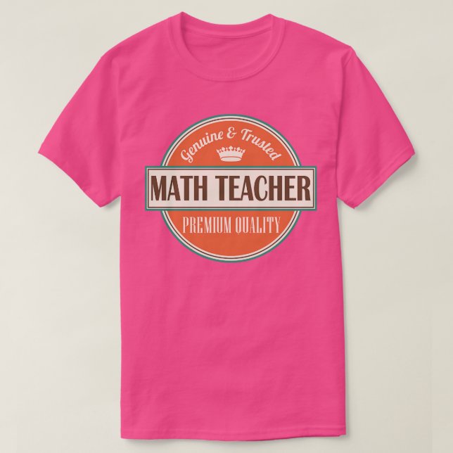 Camiseta Professor de Matemática (Frente do Design)