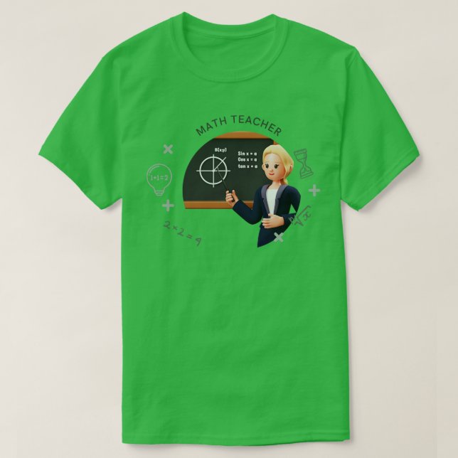 Camiseta Professor de matemática 1 (Frente do Design)