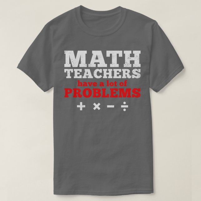 Camiseta Professor de Matemática 2 (Frente do Design)