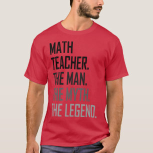 Camiseta Professor de Matemática, a profissão de homem