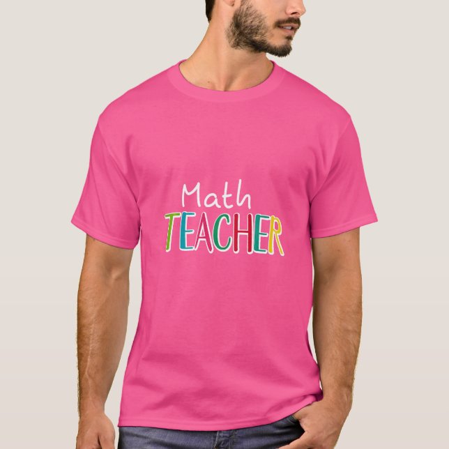 Camiseta Professor de Matemática Algebra Calculus Trigon Ma (Frente)