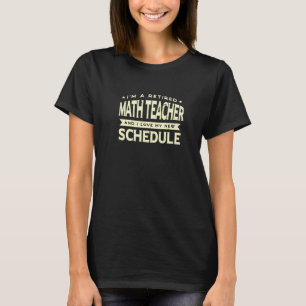 Camiseta Professor de Matemática aposentado ama meu novo vo
