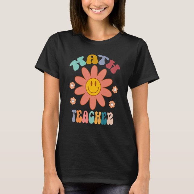 Camiseta Professor De Matemática Arco-Íris De Volta À Aprec (Frente)