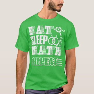 Camiseta Professor de Matemática Comendo Repetição de Matem