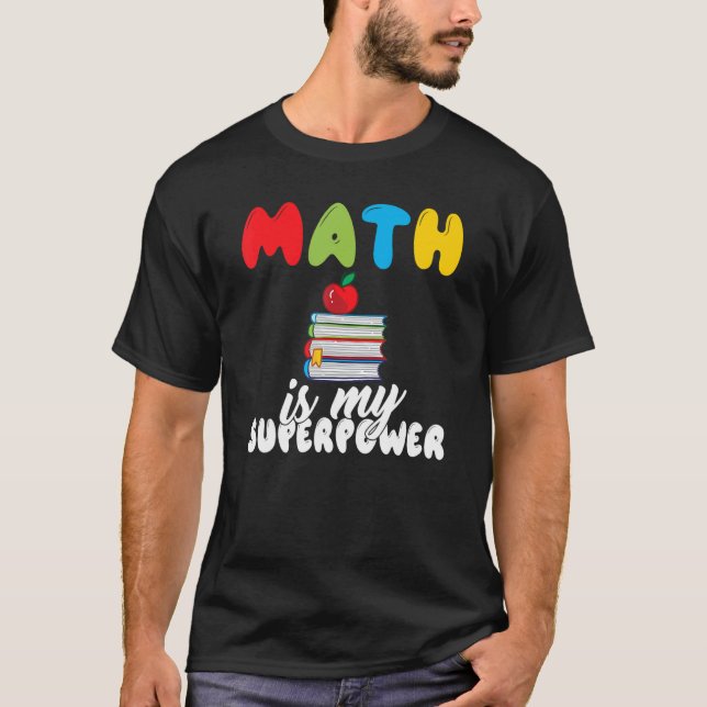 Camiseta Professor de Matemática de 1º grau em Matemática C (Frente)