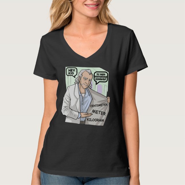 Camiseta Professor de Matemática de Ciências Piada de Matem (Frente)