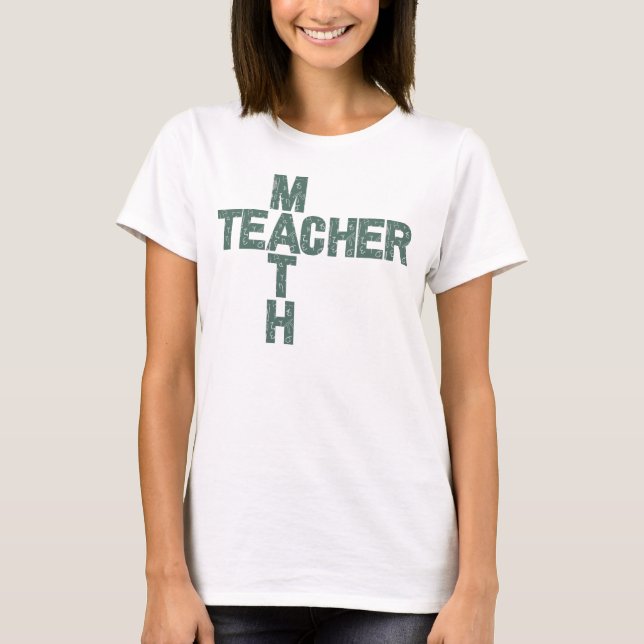 Camiseta Professor de Matemática de Volta à Escola (Frente)