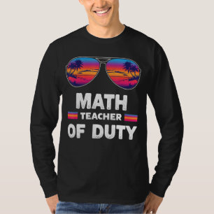 Camiseta Professor de matemática desligado de plantar óculo