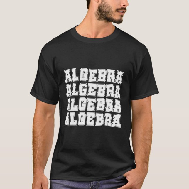Camiseta Professor de Matemática em Álgebra (Frente)