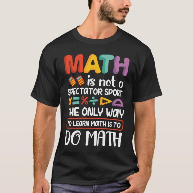 Camiseta Professor De Matemática Em Ângulo Agudo Você Parec (Frente)