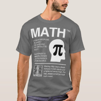 Camiseta Professor de Matemática em Pacotes de Matemática
