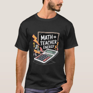 Camiseta Professor de Matemática Energia Ama Sala de Aula d