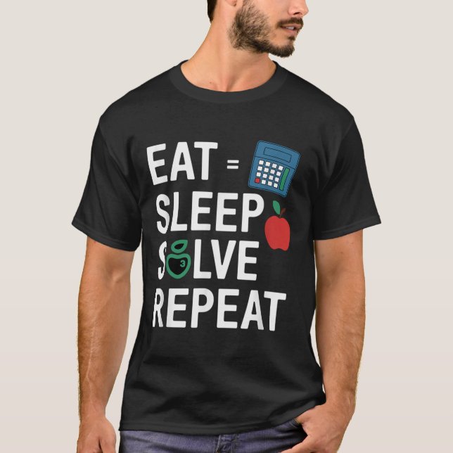 Camiseta Professor de Matemática Engraçado Álgebra Cl Volta (Frente)