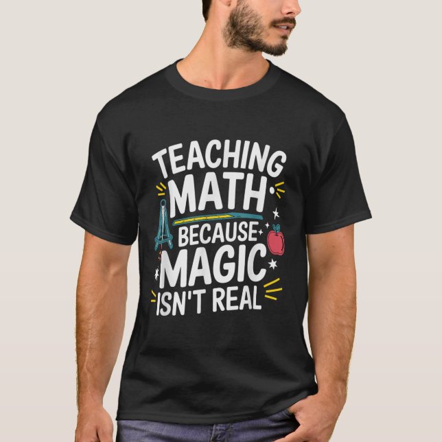 Camiseta Professor de Matemática Engraçado Amante de Álgebr (Frente)