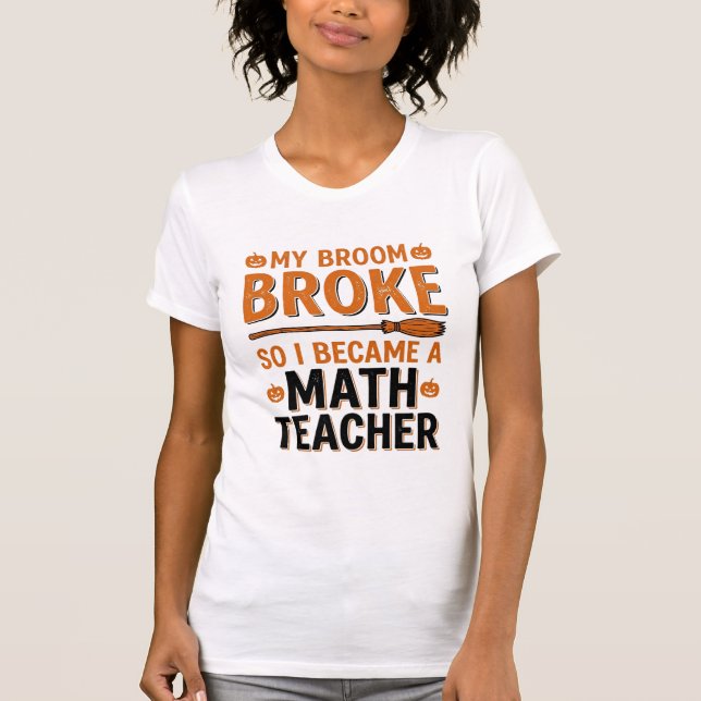 Camiseta Professor de Matemática Engraçado Desenho de Vasso (Frente)