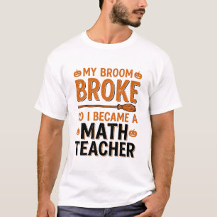 Camiseta Professor de Matemática Engraçado Desenho de Vasso