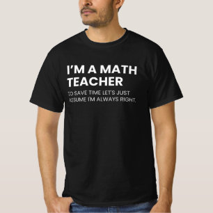 Camiseta Professor de Matemática Engraçado Professor Dizend