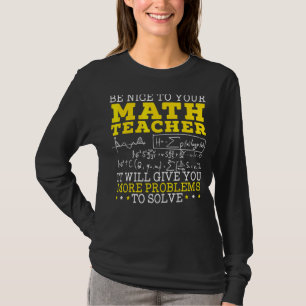 Camiseta Professor de Matemática Escola de Matemática Matem