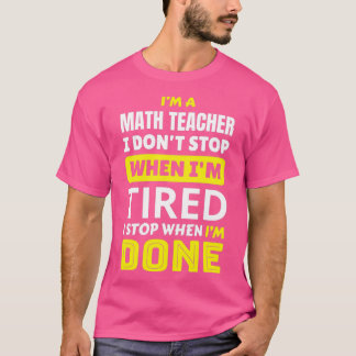 Camiseta Professor de Matemática, eu doo 27t paro quando Ix