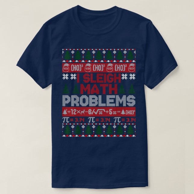 Camiseta Professor de Matemática, eu luto problemas de mate (Frente do Design)