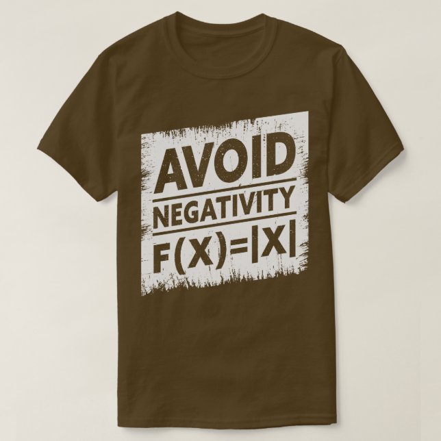 Camiseta Professor de Matemática Evita Negatividade Absolut (Frente do Design)