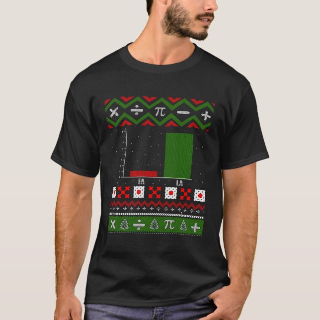 Camiseta Professor De Matemática Fa La Graph Ugly Sweater P (Frente)