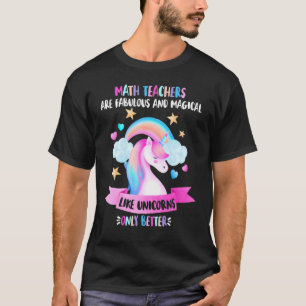Camiseta Professor de Matemática Fabuloso Unicórnio Mágico