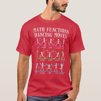 Camiseta Professor de Matemática Funções de Dançar Move Eng