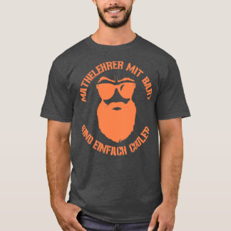 Camiseta Professor de matemática legal com barba de cheio