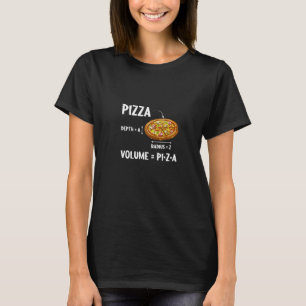 Camiseta Professor de Matemática Nerd Pizza Fórmula de Volu