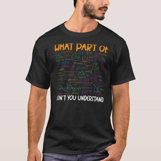 Camiseta Professor De Matemática Para Homens E Mulheres 3 (Frente)