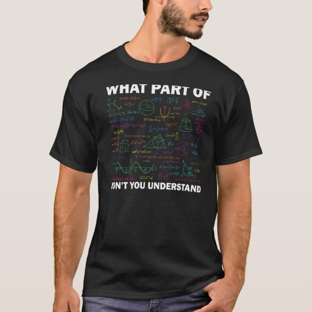 Camiseta Professor De Matemática Para Homens E Mulheres 9 (Frente)