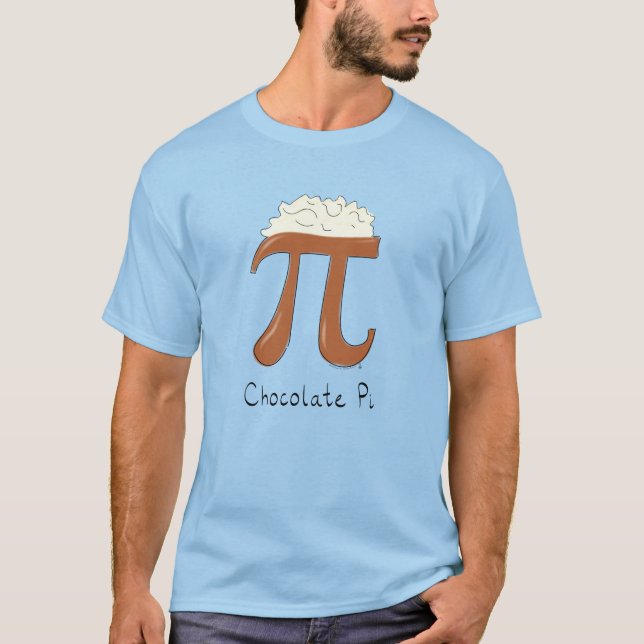Camiseta Professor de Matemática Pi Chocolate (Frente)
