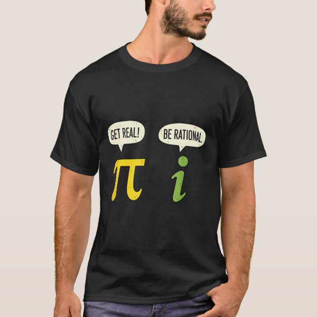 Camiseta Professor de Matemática Pi Seja Real Seja Racional (Frente)