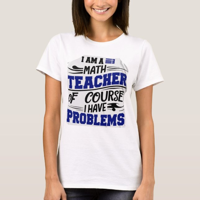Camiseta Professor de matemática Piada  (Frente)
