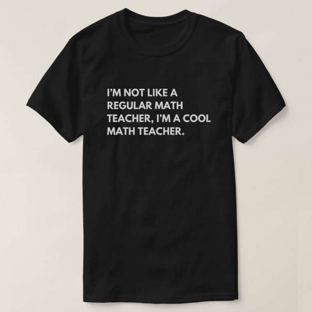 Camiseta Professor de Matemática Professor Engraçado (Frente do Design)