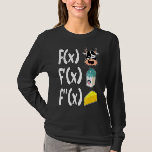 Camiseta Professor de Matemática Vaca Queijo de Leite Cálci