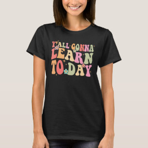 Camiseta Professor de Mens Yall vai aprender hoje em seguid