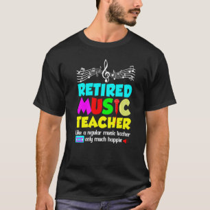 Camiseta Professor de Música Aposentado Aposentadoria Como