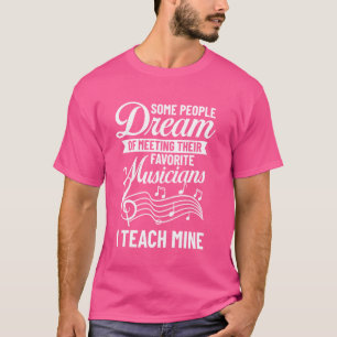 Camiseta Professor de Música Cita Lição Cantora Apprec