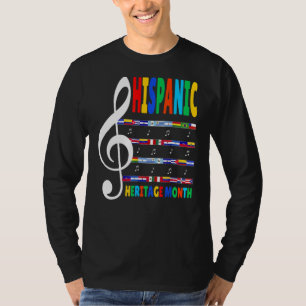 Camiseta Professor de Música Colorida Kid National Hispanic