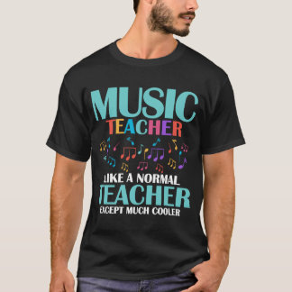 Camiseta Professor De Música Como Um Professor Normal, Exce