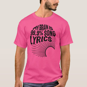 Camiseta Professor De Música Cottagecore Meu Cérebro É 99 C