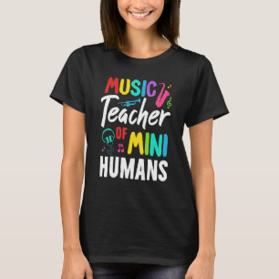 Camiseta Professor De Música De Mini Humanos De Volta Ao En