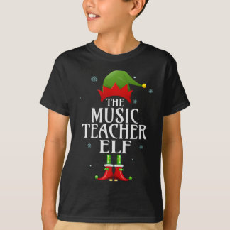Camiseta Professor de Música Elf Xmas Correspondente Grupo