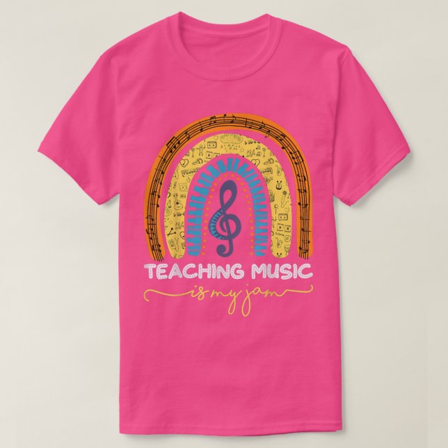Camiseta Professor De Música Ensinando Música É Meu Emperra (Frente do Design)
