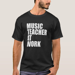 Camiseta Professor De Música No Trabalho Musical Instrument