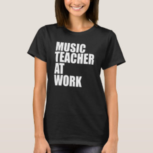 Camiseta Professor De Música No Trabalho Musical Instrument