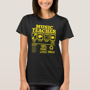 Camiseta Professor De Música Para Professores De Música
