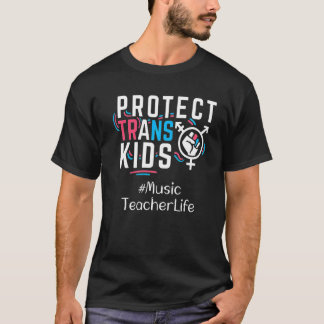 Camiseta Professor de Música Protege Crianças Transgênero L